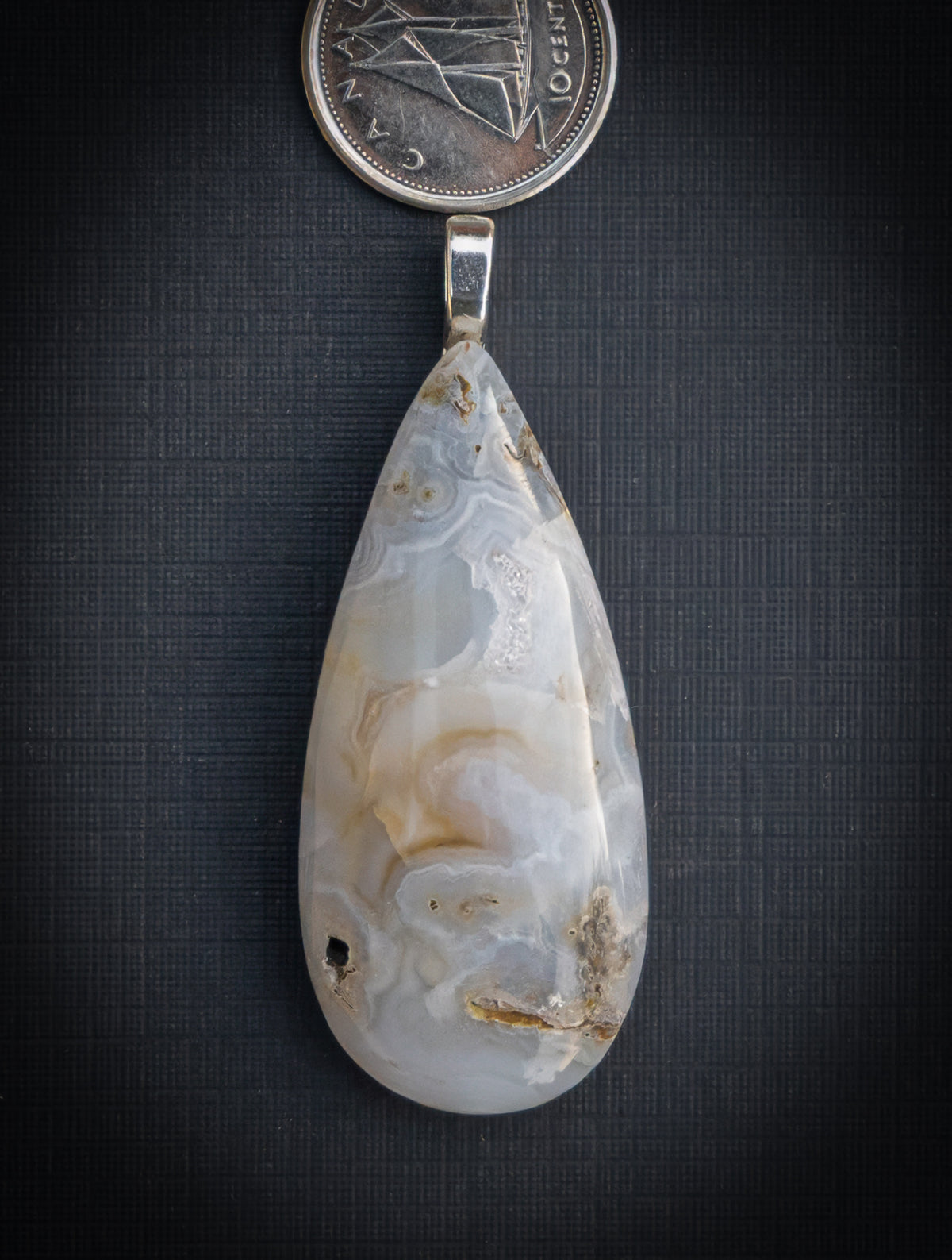 Banded Agate Teardrop