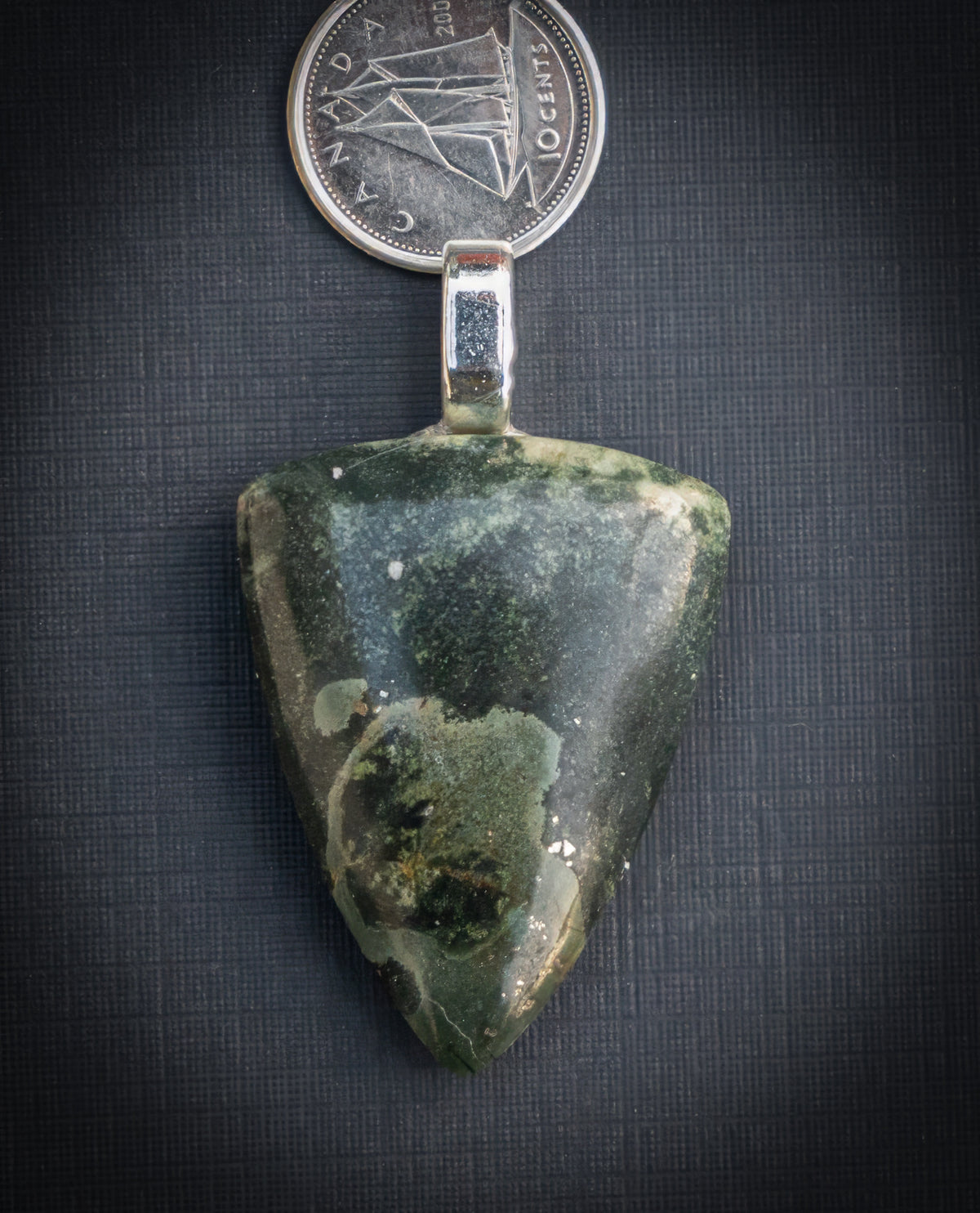 Dark Green Jasper Pendant