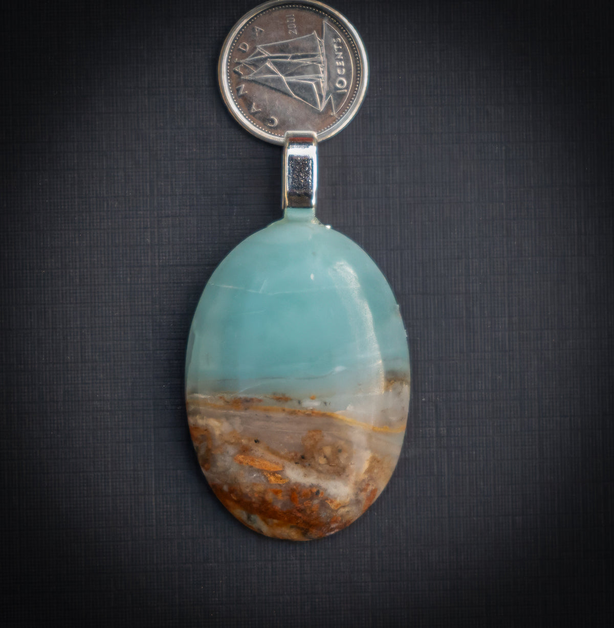 BC Ocean Picture Stone Oval