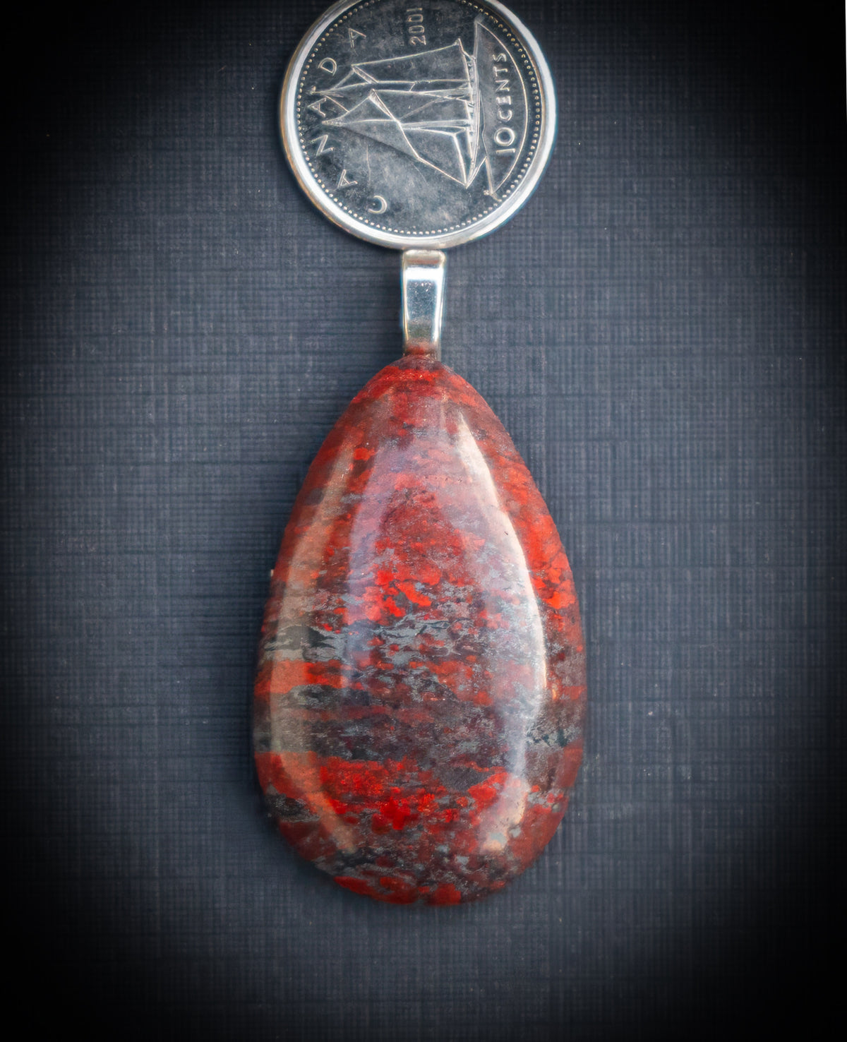 Red Jasper Teardrop Pendant